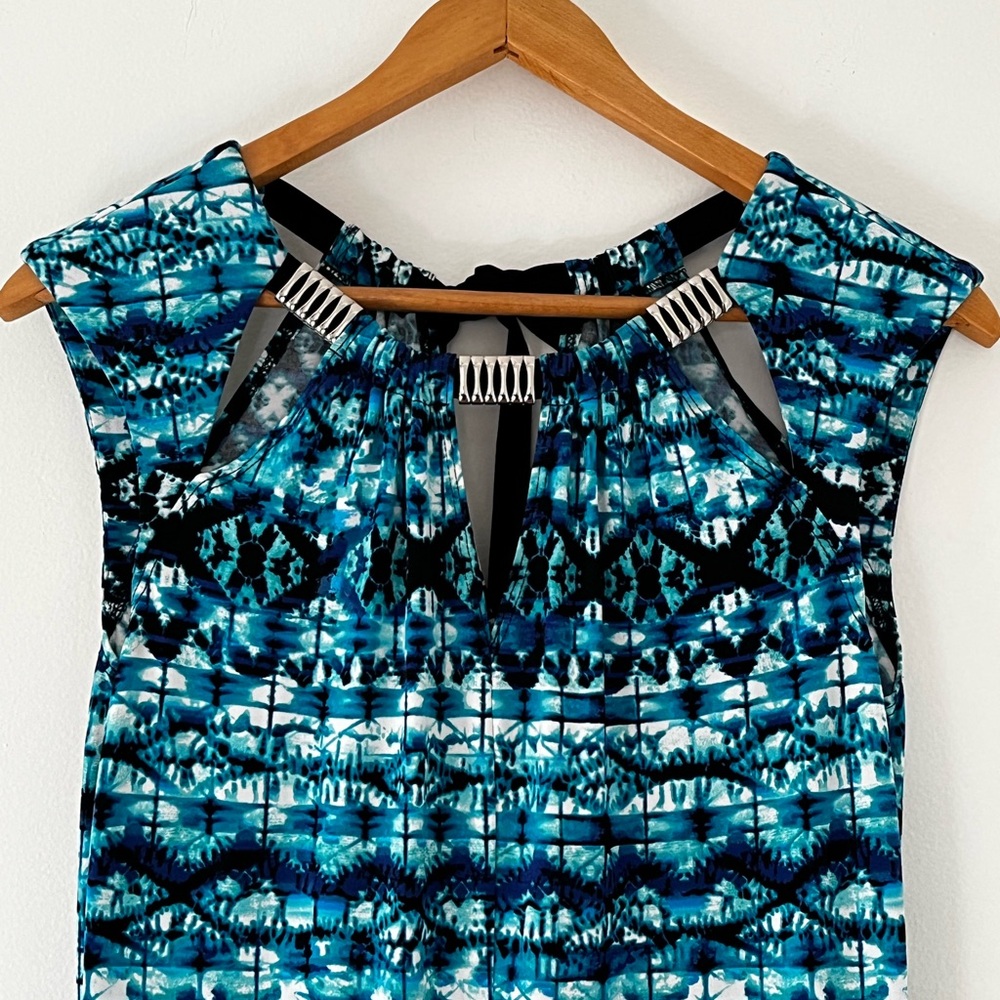 Joseph Ribkoff Blue Bayou Sheath Maxi Dress - Picture 2 of 13